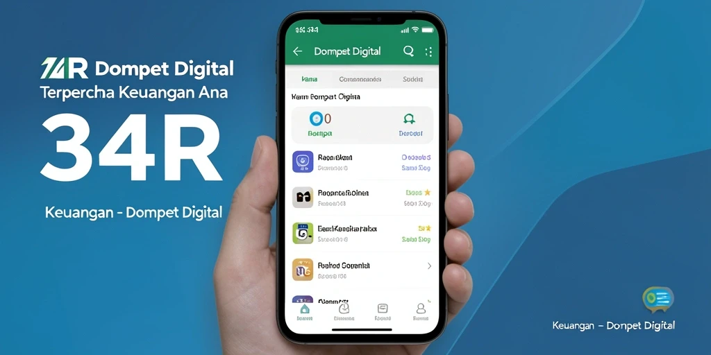 Tampilan antarmuka aplikasi 34R yang menarik dan user-friendly.