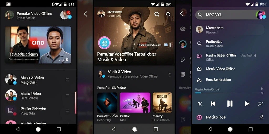 Antarmuka MPO303 yang menarik untuk Pemutar Video Offline.
