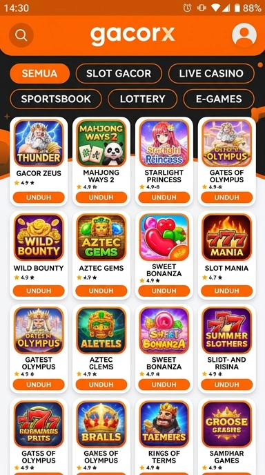 Temukan Aplikasi Populer & Kanal Uji di gacorx — Akses Mudah
